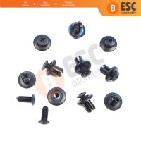 Hyundai KIA Mazda Ford İçin 10 Adet Tampon Tutucu Klipsi Siyah 86590 28000, 0G03250037A,B092 51 833