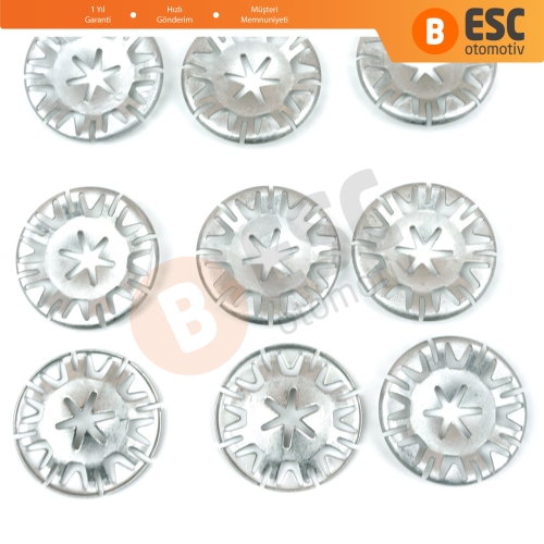 VW için 10 Adet Halka Kaput İzolasyon Klipsi N90796501 N90796502