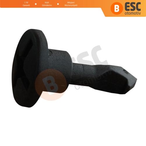 VW Audi için 10 Adet Plastik Klips Siyah