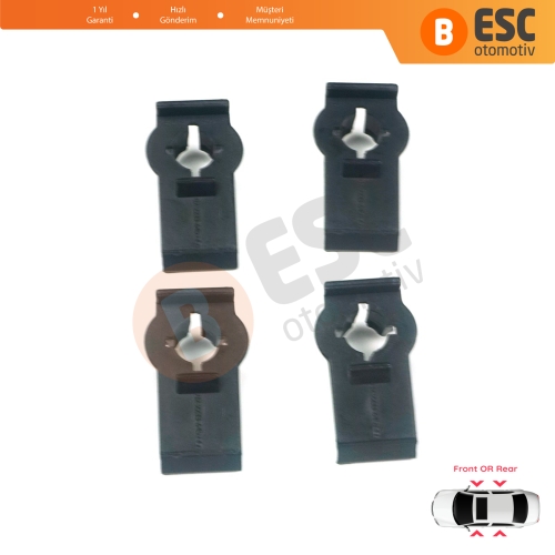 BMW X5 E53 1999-2006 51338254781 için 4 Adet Ön veya Arka Cam Kriko Tamir Klipsi 