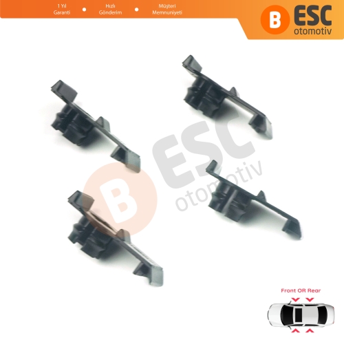 BMW X5 E53 1999-2006 51338254781 için 4 Adet Ön veya Arka Cam Kriko Tamir Klipsi 