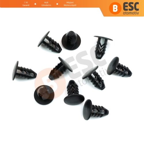 Renault Fiat İçin 10 Adet M 10 Kaplama Agraf Klipsi