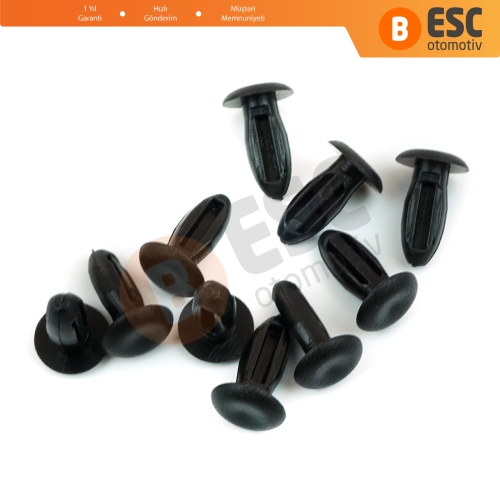 Renault İçin 10 Adet M 6 Fitil Kaplama Agraf Klipsi