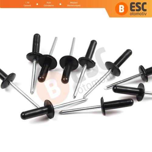 Ford İçin 10 Adet Tampon Kaporta Tamir Perçin Klipsi 1071415