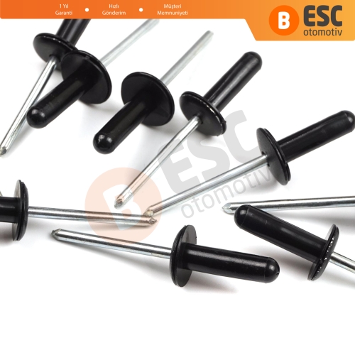 Ford İçin 10 Adet Tampon Kaporta Tamir Perçin Klipsi 1071415