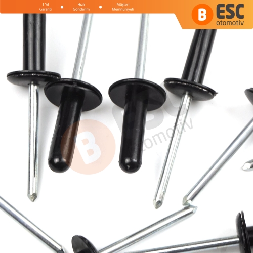 Ford İçin 10 Adet Tampon Kaporta Tamir Perçin Klipsi 1071415