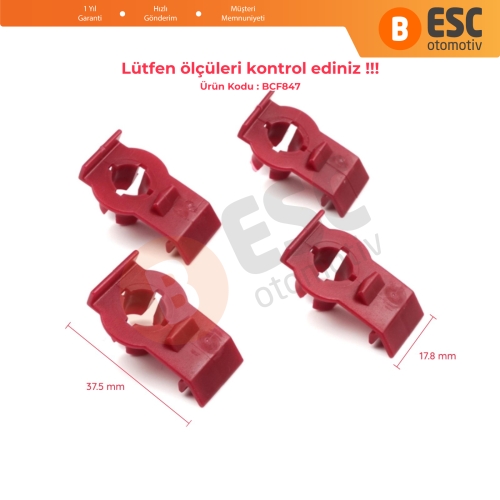 BMW E46 için 4 Adet Cam Sabitleyici Klipsi 51338218383