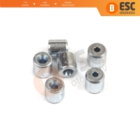 BCR026 Cam Kriko Kablo Halat Uç Yumuşak Pim Tutma Perçini 5x5/1.7 mm 100 Adet Yumuşak Pim