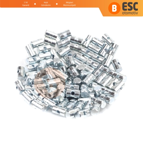 BCR036 100 Adet İç Dış Kapı Kolu Bagaj Kapağı Kilidi Mandal Açma Kablosu Tel Halat Ucu 6x10 mm Delik Çapı: 2.2 mm