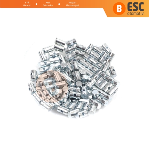 BCR036 100 Adet İç Dış Kapı Kolu Bagaj Kapağı Kilidi Mandal Açma Kablosu Tel Halat Ucu 6x10 mm Delik Çapı: 2.2 mm