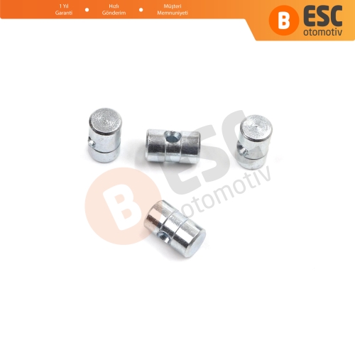 BCR036 100 Adet İç Dış Kapı Kolu Bagaj Kapağı Kilidi Mandal Açma Kablosu Tel Halat Ucu 6x10 mm Delik Çapı: 2.2 mm
