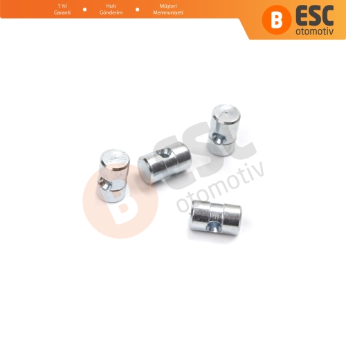 BCR036 100 Adet İç Dış Kapı Kolu Bagaj Kapağı Kilidi Mandal Açma Kablosu Tel Halat Ucu 6x10 mm Delik Çapı: 2.2 mm
