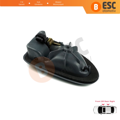 Renault Clio 2 Scenic Megane 1 Trafic Master 2 Mascott Logan 1 Movano Vivaro A Interstar Primastar 1 Daily 7700434717 İçin Gri Sağ Kapı İç Açma Kolu Kancalı Tip