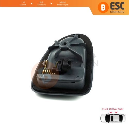 Renault Clio 2 Scenic Megane 1 Trafic Master 2 Mascott Logan 1 Movano Vivaro A Interstar Primastar 1 Daily 7700434717 İçin Gri Sağ Kapı İç Açma Kolu Kancalı Tip