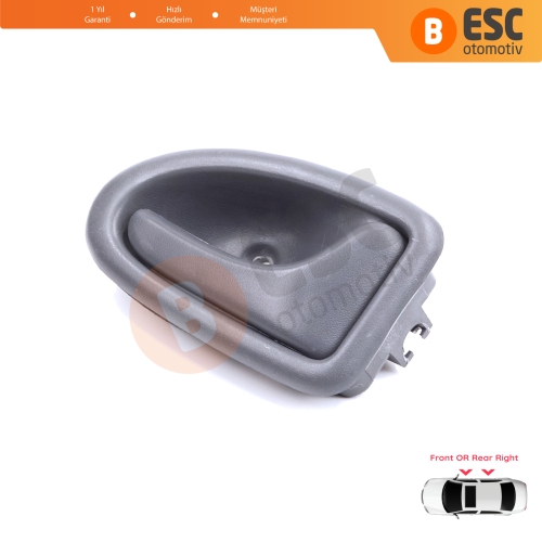 Renault Clio 2 Scenic Megane 1 Trafic Master 2 Mascott Logan 1 Movano Vivaro A Interstar Primastar 1 Daily 8200028995 İçin Gri Sağ Kapı İç Açma Kolu TELLİ Tip
