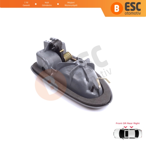 Renault Clio 2 Scenic Megane 1 Trafic Master 2 Mascott Logan 1 Movano Vivaro A Interstar Primastar 1 Daily 8200028995 İçin Gri Sağ Kapı İç Açma Kolu TELLİ Tip