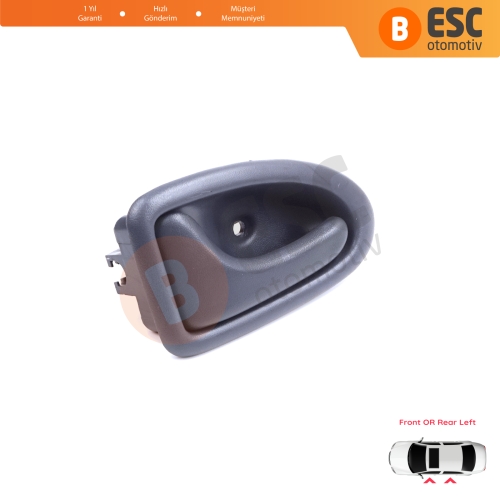 Renault Clio 2 Scenic Megane 1 Trafic Master 2 Mascott Logan 1 Movano Vivaro A Interstar Primastar 1 Daily 8200028994 İçin Gri Sol Kapı İç Açma Kolu TELLİ Tip