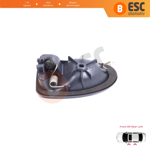 Renault Clio 2 Scenic Megane 1 Trafic Master 2 Mascott Logan 1 Movano Vivaro A Interstar Primastar 1 Daily 8200028994 İçin Gri Sol Kapı İç Açma Kolu TELLİ Tip