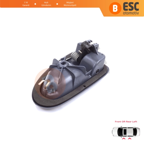 Renault Clio 2 Scenic Megane 1 Trafic Master 2 Mascott Logan 1 Movano Vivaro A Interstar Primastar 1 Daily 8200028994 İçin Gri Sol Kapı İç Açma Kolu TELLİ Tip
