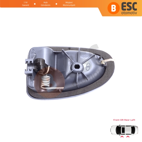 Renault Clio 2 Scenic Megane 1 Trafic Master 2 Mascott Logan 1 Movano Vivaro A Interstar Primastar 1 Daily 8200028994 İçin Gri Sol Kapı İç Açma Kolu TELLİ Tip