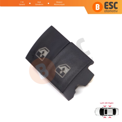 Opel Astra H Zafira B Tigra B 6240452 İçin 2 Adet Ön veya Arka Cam Açma Düğme Kapağı