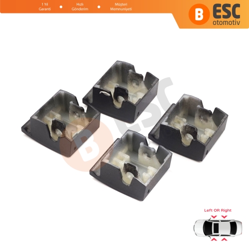 Opel Astra H Zafira B Tigra B 6240452 İçin 4 Adet Ön veya Arka Cam Açma Düğme Kapağı