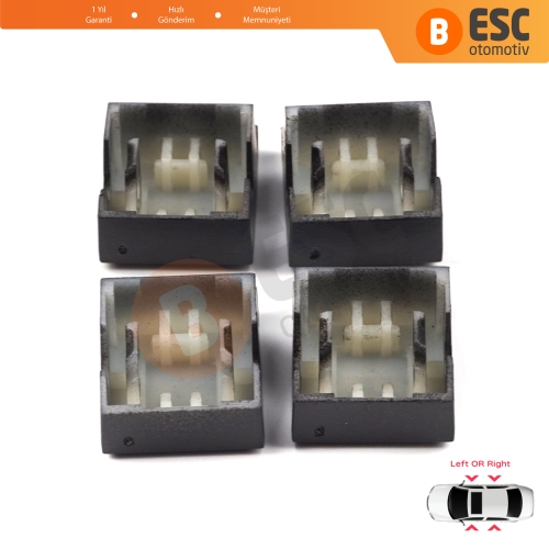 Opel Astra H Zafira B Tigra B 6240452 İçin 4 Adet Ön veya Arka Cam Açma Düğme Kapağı