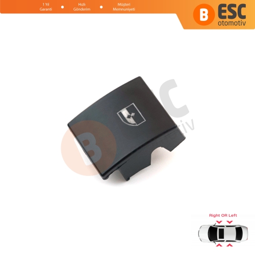 Opel Astra H Zafira B Tigra B 6240452 İçin 1 Adet Ön veya Arka Cam Açma Düğme Kapağı