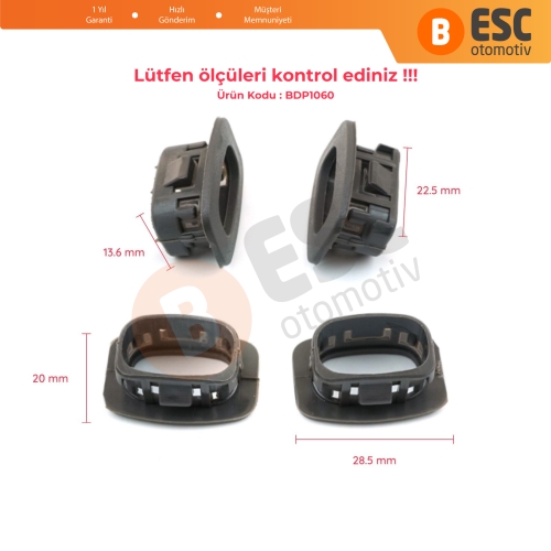 Opel Vectra A Astra F için Gri Kapı İç Kilit Buton Çerçevesi 136253