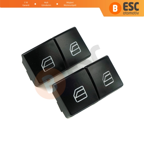 Mercedes W204 W212 S212 A207 C207 X204 W176 W246 C117 X117 X166  X156 W166 2049055402 İçin 4 Adet Sürücü Ana Cam Açma Düğme Kapağı