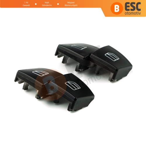 Mercedes W204 W212 S212 A207 C207 X204 W176 W246 C117 X117 X166  X156 W166 2049055402 İçin 4 Adet Sürücü Ana Cam Açma Düğme Kapağı