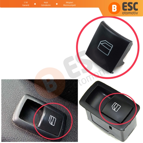 Mercedes W169 W245 X164 W164 W251 İçin Yolcu Cam Kumanda Düğme Kapağı 2518200510