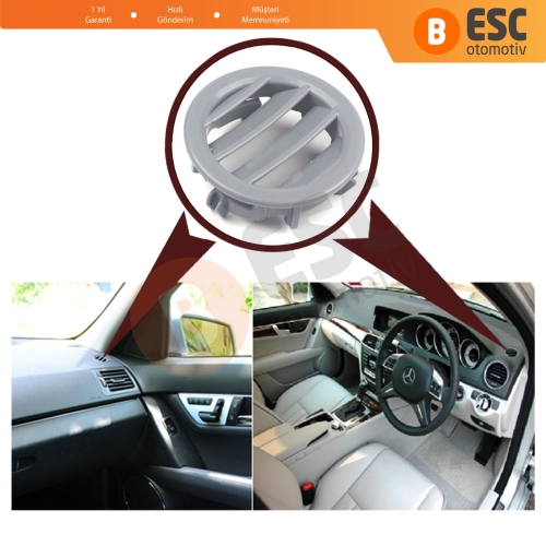 Mercedes W204 C Class için GRİ Ön Sağ Klima Izgara Kapağı 2046805087