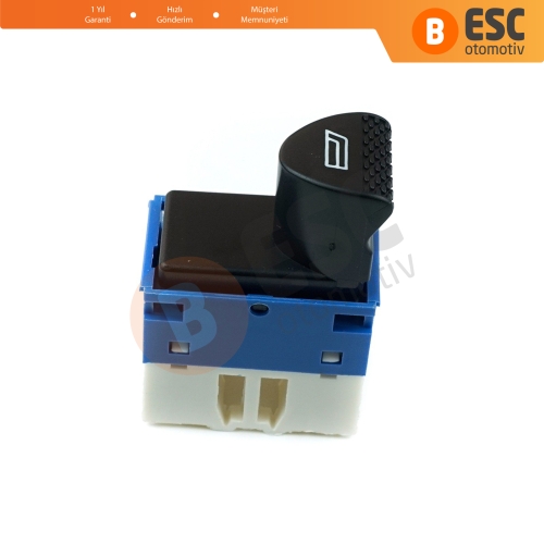 Siena Albea Palio Strada İçin Ön Sağ Elektrikli Cam Şalteri Düğmesi 6 Pin 98809719 Mavi