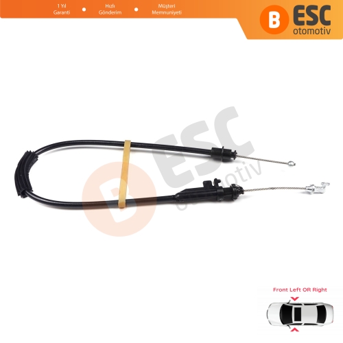 VW Passat B6 B7 2005-2015 CC 3C8837017A için  Ön Sağ veya Sol Dış Kapı Kilidi Açma Teli 