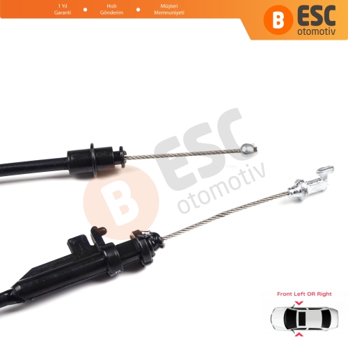 VW Passat B6 B7 2005-2015 CC 3C8837017A için  Ön Sağ veya Sol Dış Kapı Kilidi Açma Teli 