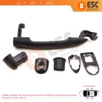 Renault Fluence Megane 3 Clio 4 Scenic 3 Captur 1 için Dış Kapı Açma Kolu Siyah Astarlı 806B02596R