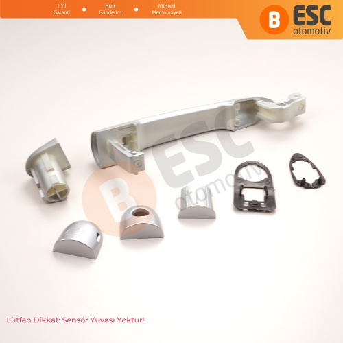 Renault Fluence Megane 3 Clio 4 Scenic 3 Captur 1 için Dış Kapı Açma Kolu Krom Renk 806B02596R