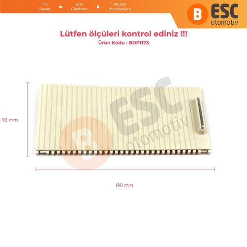 Mercedes W204 E W207 W212 için Orta Konsol Bardak Tutucu Sürgü Panjur Kapağı Bej 20468047089051