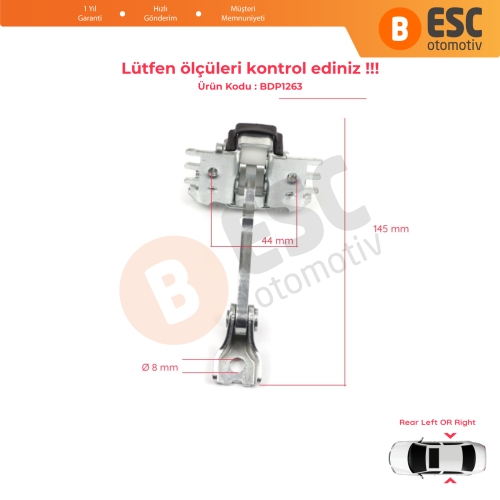 Renault Laguna MK3 X91 BT0/1 2007-2015 İçin Arka Kapı Gergi Yayı 824310001R