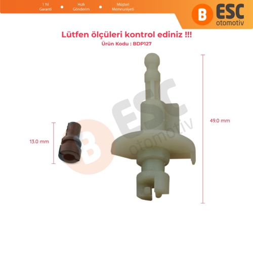 Renault Clio 2 Megane Scenic 1 Twingo 1 İçin Bagaj Merkezi Kilit Solenoid Tamir Braket Klips Plastiği 8200060917