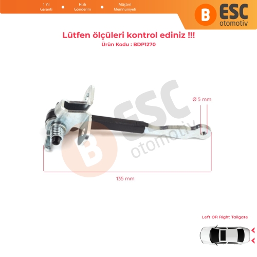 Fiat Doblo MPV Van Cargo MK1 119 223 2001-2010 46790818 İçin Arka Bagaj Kapı Gergi Yayı 
