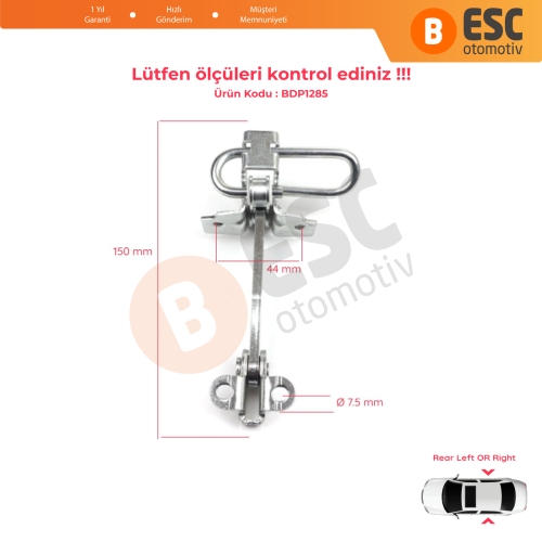 Fiat Punto MK2 188 5-Door 1999-2012 51790088 İçin Arka Kapı Gergi Yayı	