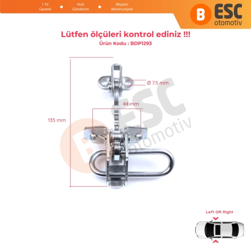Fiat Punto MK2 188 3-Door 1999-2012 51754187 İçin Kapı Gergi Yayı