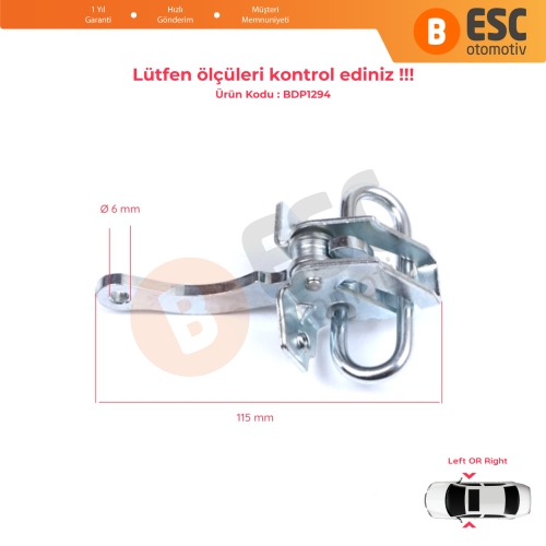 Fiat Seicento 600 Elettra 187 1997-2010 46553843 İçin Kapı Gergi Yayı