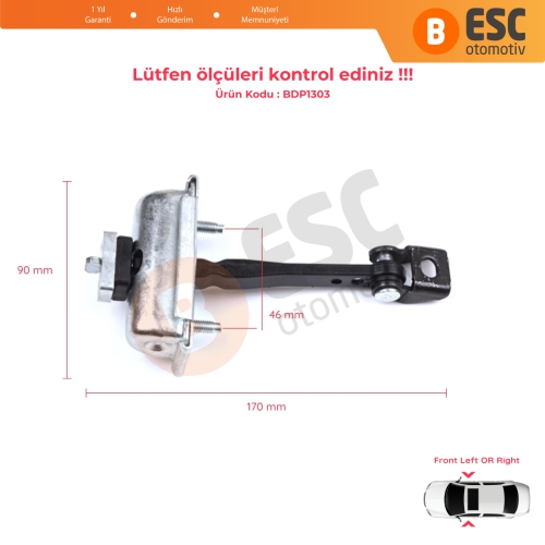 Citroen C3 MK3 Peugeot 208 2008 MK1 5-Kapı Hatchback 9671891380 İçin Ön Kapı Gergi Yayı 