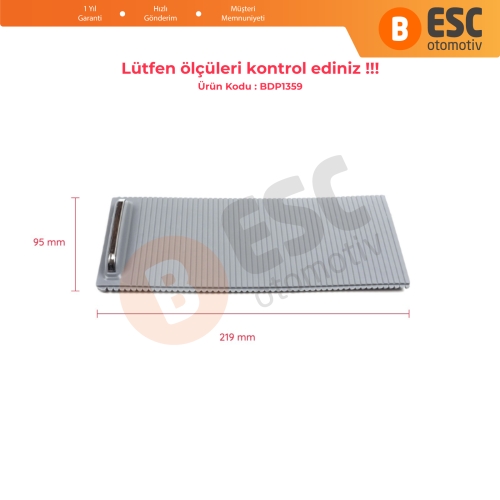 VW Passat B8 3G B8L Arteon CC 3G086253 için Orta Konsol Bardak Tutucu Sürgü Panjur Kapağı Gri