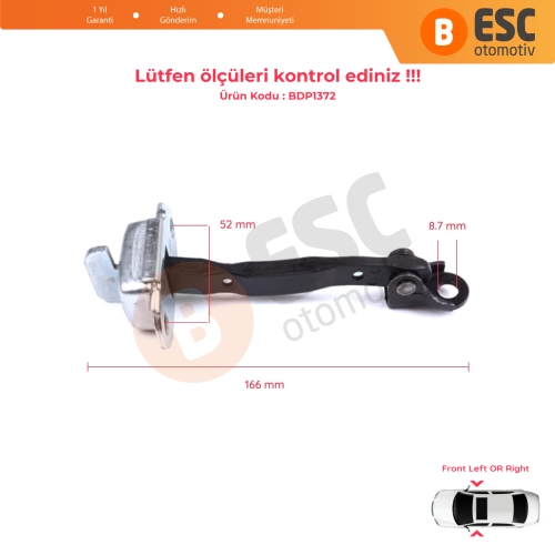 Toyota RAV4 MK3 XA30 A3 2005-2013 Vanguard A3 6862042020 İçin Ön Sağ veya Sol Kapı Gergisi