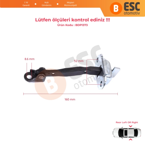 Toyota RAV4 MK3 XA30 A3 2005-2013 Vanguard A3 6864042030 İçin Arka Sağ veya Sol Kapı Gergisi