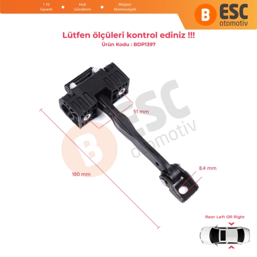 BMW 3 Series F30 F31 F35 F80 M3 LCI 2012-2019 51227446729 İçin Arka Sağ veya Sol Kapı Gergisi
